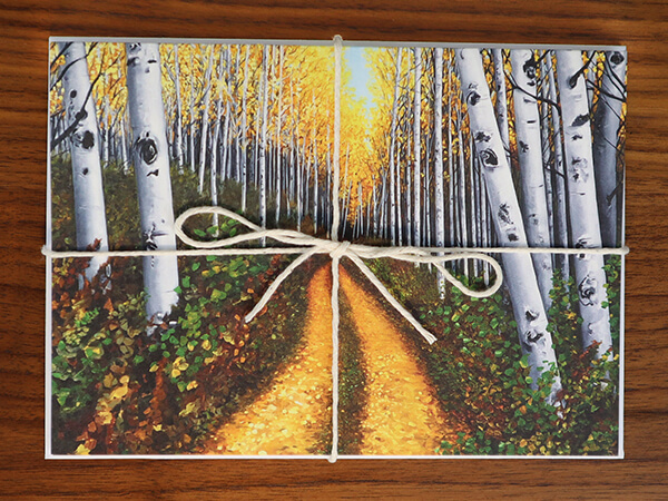 Greeting Card Aspen Birch Trees
