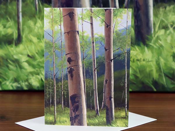 Aspen Trees Greeting Card